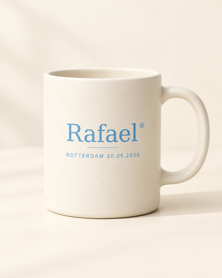 Mok met Rafael-logo